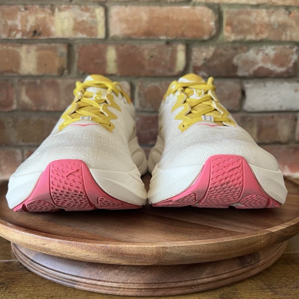 Hoka One One Gaviota 6 Womens 11 Cream Yellow Max Cushion Running Shoes Sneakers - Picture 8 of 16